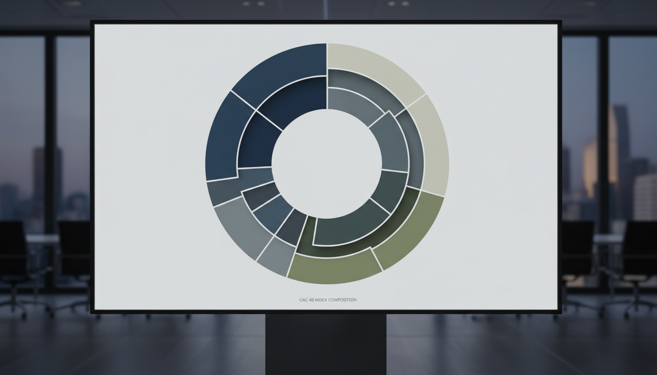 découvrez la composition complète du cac 40, les 40 principales entreprises françaises, et leur pondération respective dans l'indice.