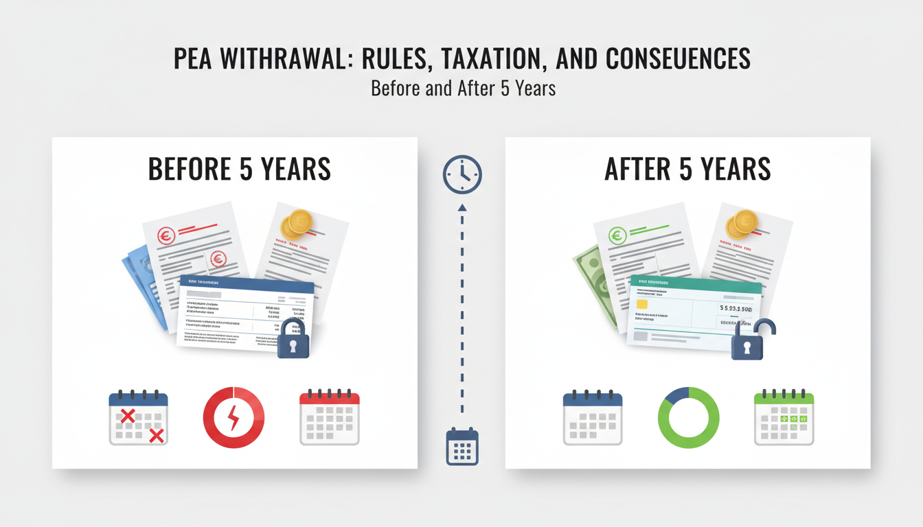 découvrez les règles, la fiscalité et les conséquences des retraits sur un pea avant et après 5 ans pour optimiser votre investissement.